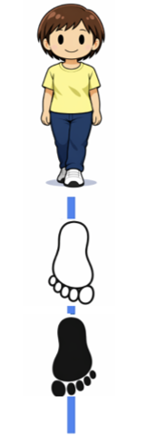 バランステストのイラスト